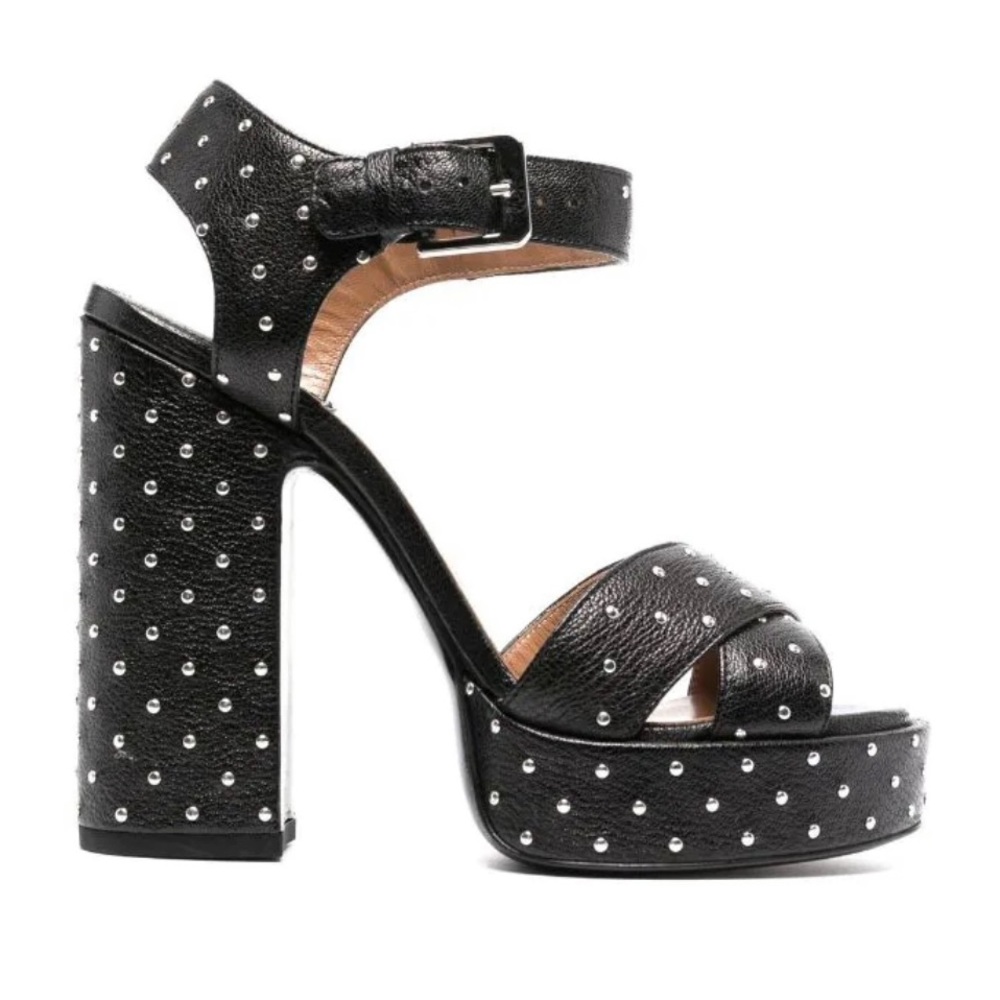 Laurence Dacade, Rosange 125mm studded heeled sandals, size 38.5 (US 8.5), new